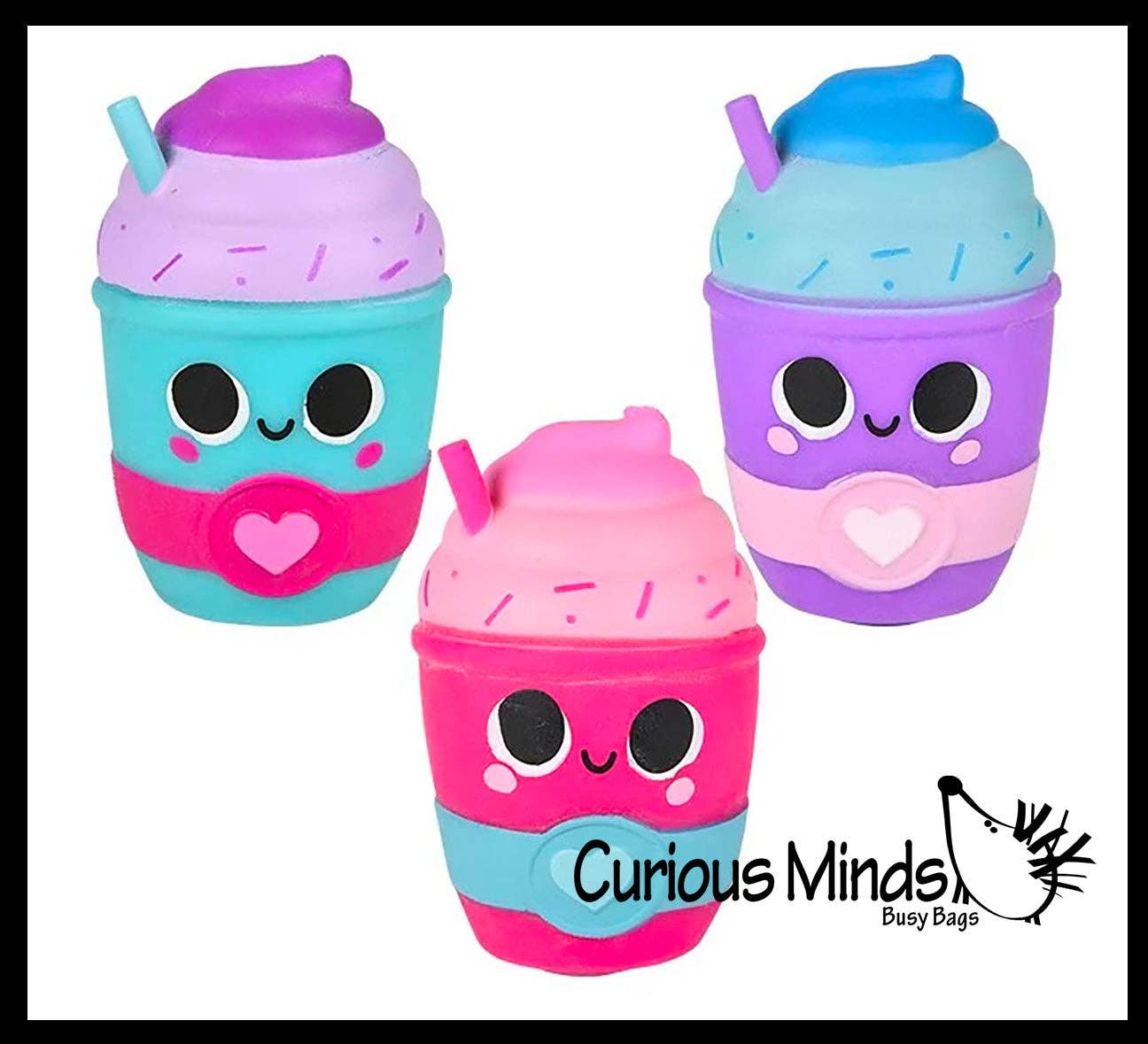 1 Frappe Ice Cream Drink Squishy Squeeze Stress Ball Soft Do