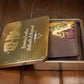 Bass Men's Trifold Woven Patch Leather Wallet.