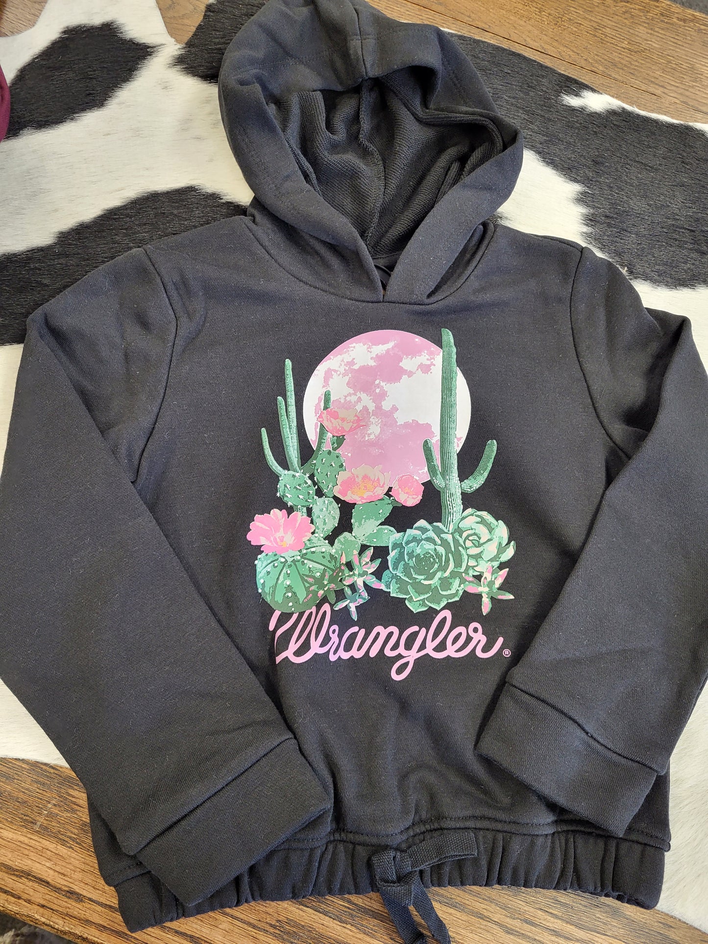 WRANGLER GIRLS LS DESERT BLACK HOODIE