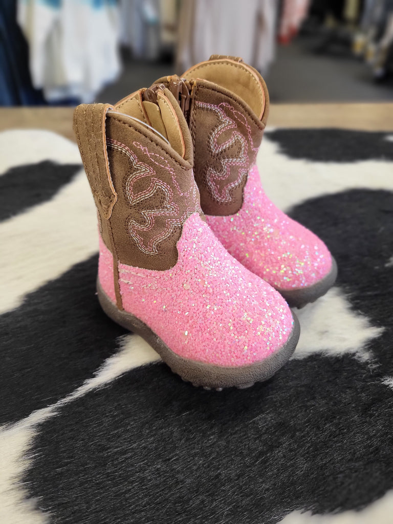 ROPER INFANT GIRLS' GLITTER SPARKLE WESTERN BOOTS - ROUND TOE