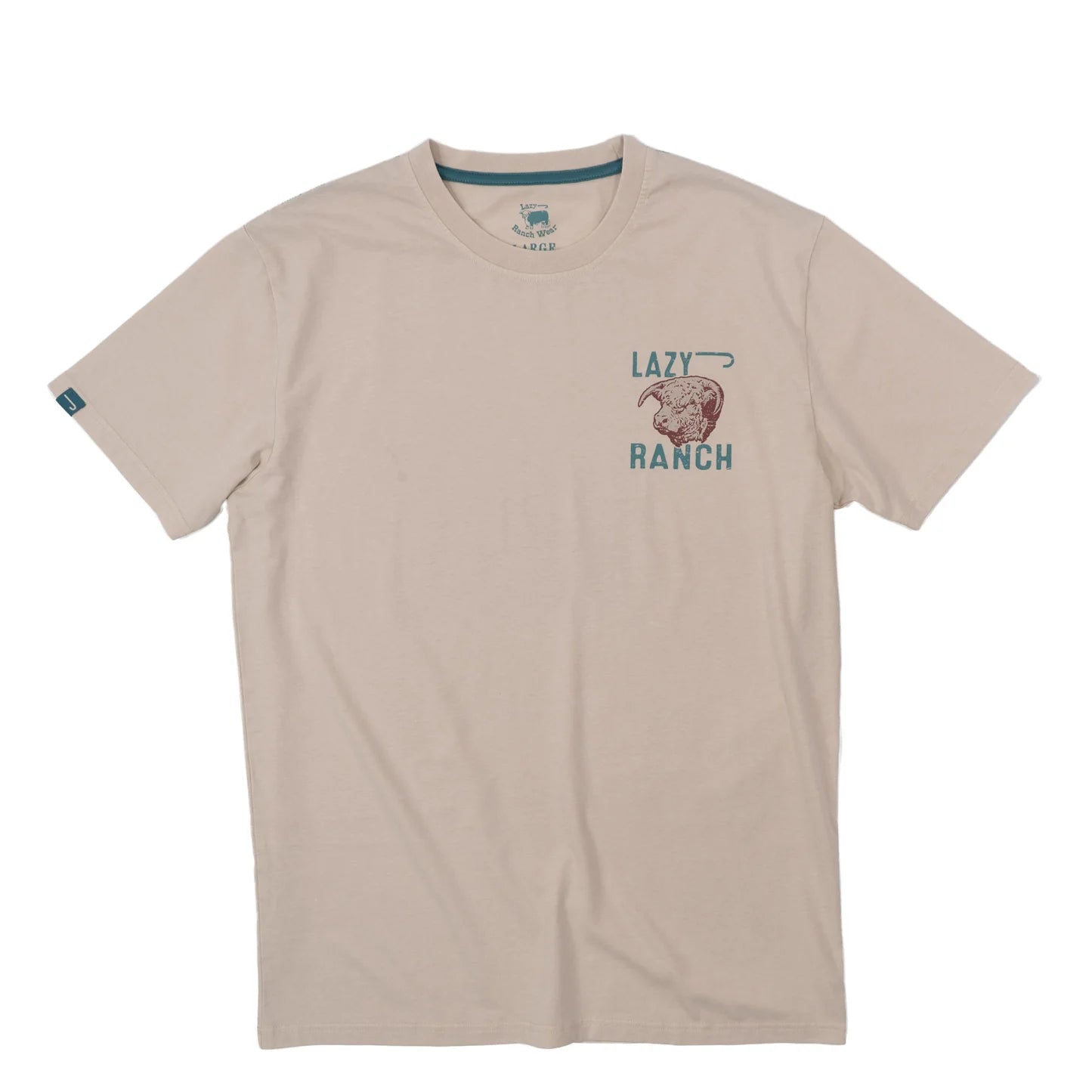 Lazy J Ranch Because They Work Natural Short Sleeve T-Shirt - Natural