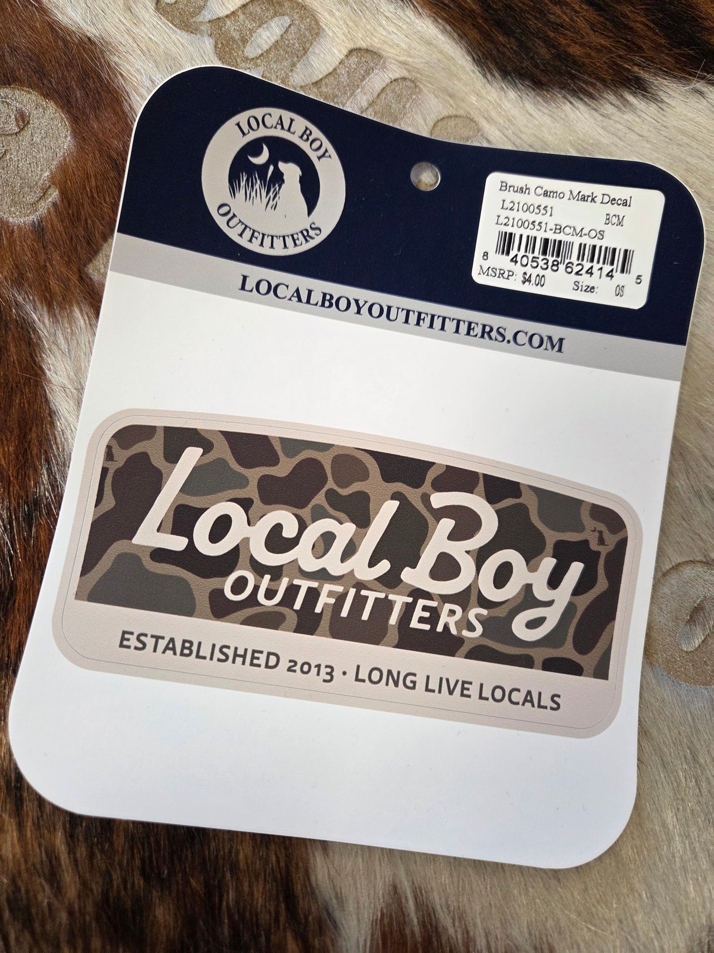 Local Boy Brush Camo Mark Decal