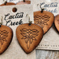 "Nashville"  Handmade Tooled Leather Western Earrings