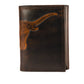 Texas Longhorns Burnished Leather Trifold Wallet