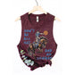 DONT BE ALL HAT AND NO COWBOY MINERAL GRAPHIC TANK TOP: MINERAL VINTAGE BLUE