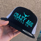 FROST RANCHWEAR "CRAZY ASS CATTLE CO" CAP - white & pink or turquoise & black