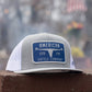Bull Spurs Hat-Flat: Blue/Grey