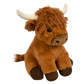 HIGHLAND COW PLUSHIE (WHITE/BROWN)