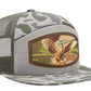 Mallard Woven Patch Old School Camo Hat.: OS Brown Camo
