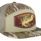 Bass Woven Patch Old School Camo Hat.: MOS Bottomland/Loden