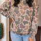 Full SizeCasual Camouflage Western Style Pullover Sweatshirt: Multicolour / S