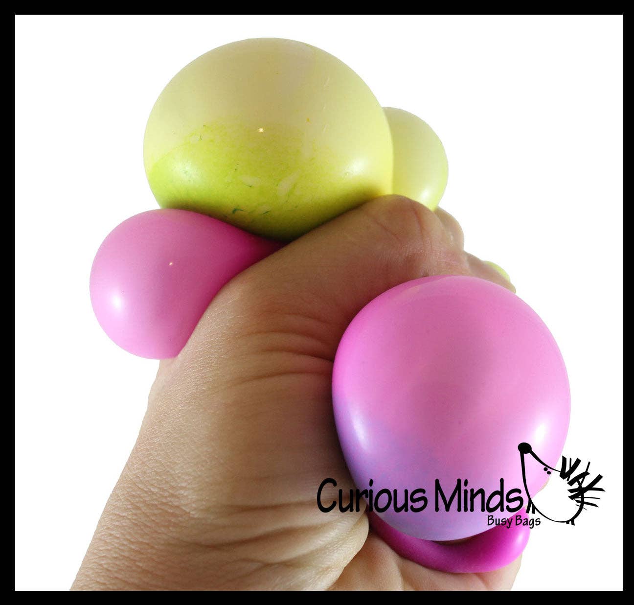 1 - 1.75" Striped Doh Filled Stress Ball - Squishy