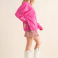 32372T - French Terry Graphic Pullover Sweatshirt: TAUPE / MIDIUM