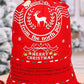 Christmas Santa Claus Drawstring Gift Sack Bag: White