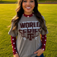 Kickoff Season Maroon Mesh Top