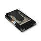 Grid Wallet // Black Aluminum: Black / Aluminum / 3.38"L x 2.12"W x 0.23"H