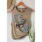 DONT BE ALL HAT AND NO COWBOY MINERAL GRAPHIC TANK TOP: MINERAL VINTAGE BLUE