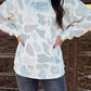 Camo Howdy Western Baggy Pullover Mock Neck Sweatshirt : Multicolour / S