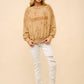23244T - Distressed Vintage Washed Western Sweatshirt: TAUPE / S