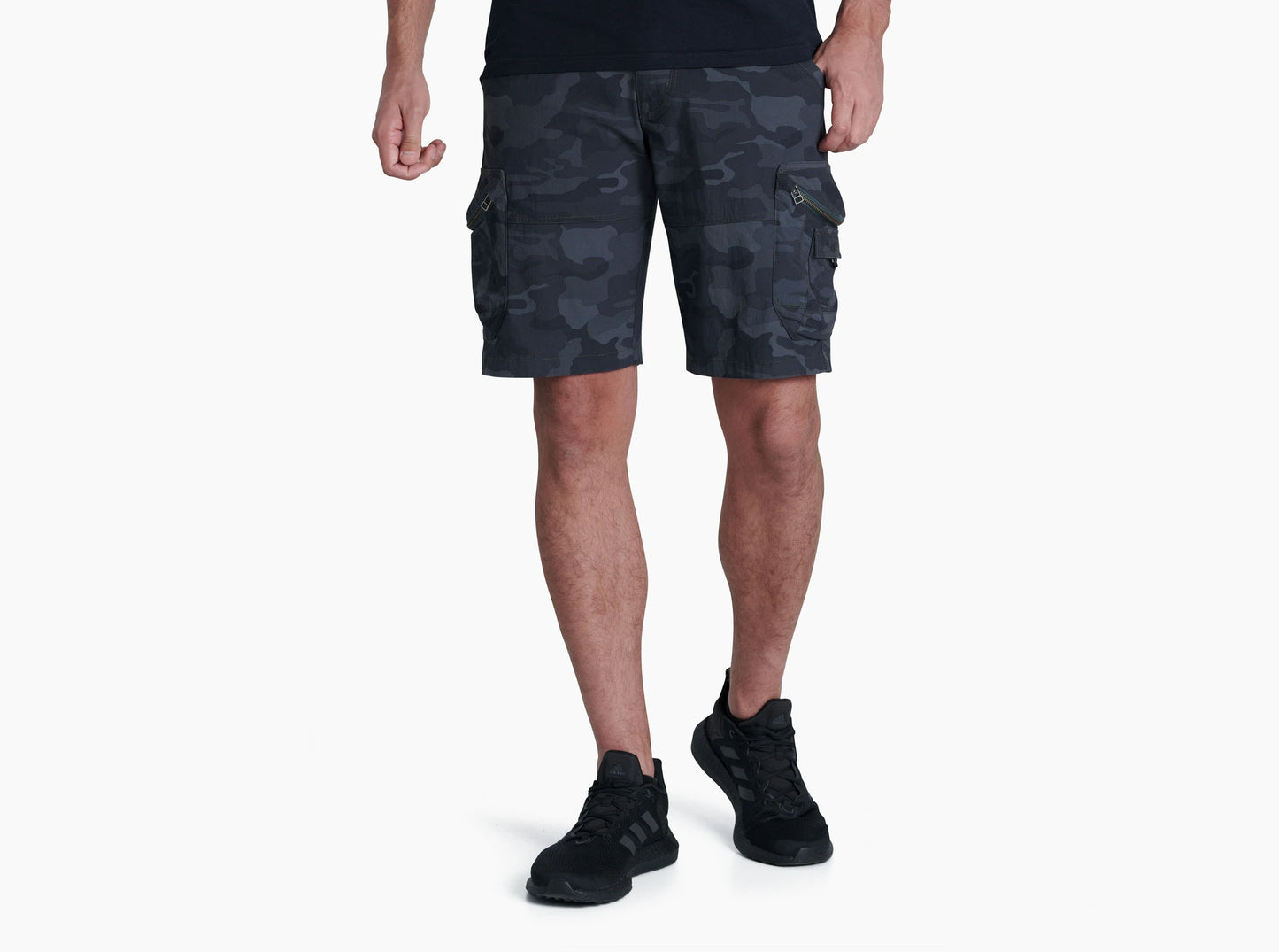 KUHL MENS AMBUSH CARGO SHORTS GREY CAMO