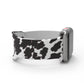 Black Cow Apple Watch Pattern Silicone Animal Milk Band: 38/40/41mm