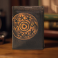 Shotshell Burnished Leather Trifold Wallet