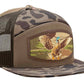 Mallard Woven Patch Old School Camo Hat.: OS Brown Camo