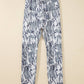 Western Casual Camouflage Pattern Daily High Waist Leggings: Multicolour / S