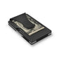 Grid Wallet // Gunmetal Aluminum: Gunmetal / Aluminum / 3.38"L x 2.12"W x 0.23"H