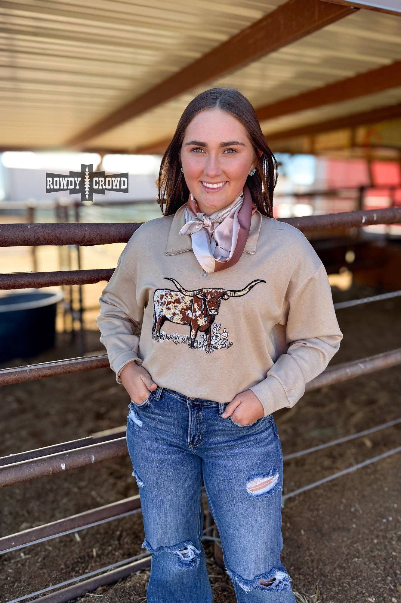 The Rosie Longhorn Women's Pullover