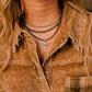 Longhorn Pearl Pendant Choker Necklace