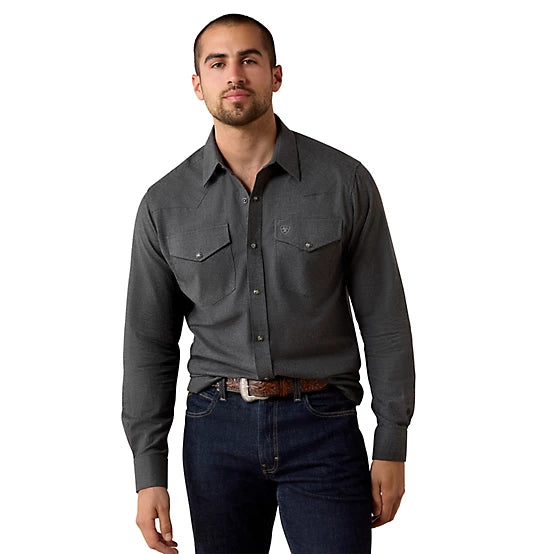 Ariat Men's Solid Twill Fitted Shirt