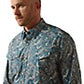 Ariat Men's Cedric Classic Fit Snap Shirt Blue Multi Paisley