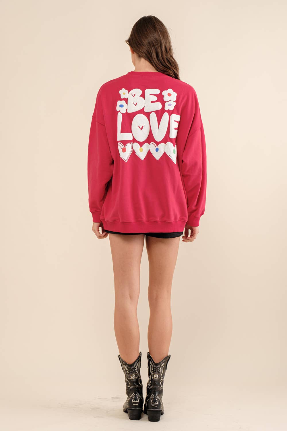 32372T - French Terry Graphic Pullover Sweatshirt: TAUPE / LARGE