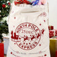 Christmas Santa Claus Drawstring Gift Sack Bag: White