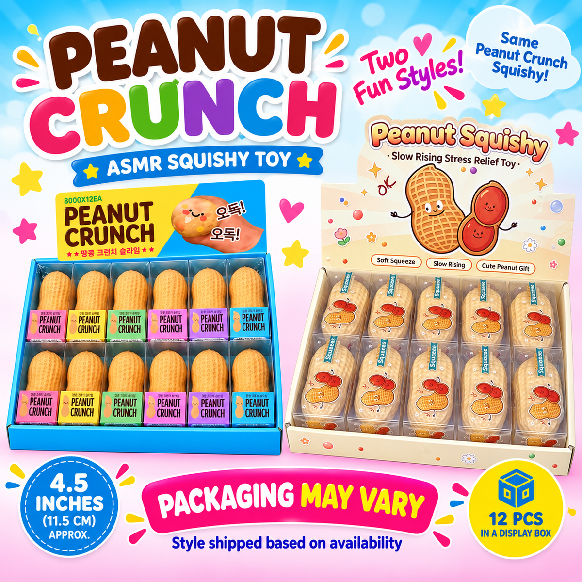 Peanut Crunch ASMR Squishy Toy