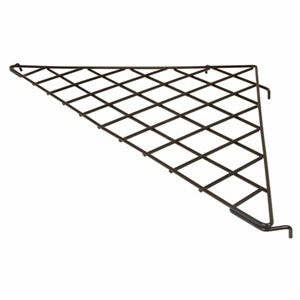 Only Hangers Triangular Shelf for Gridwall-Pack of 3: BLACK