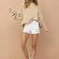 32372T - French Terry Graphic Pullover Sweatshirt: TAUPE / MIDIUM