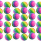 1.75" Rainbow Doh Filled Stress Ball - Glob Balls Squishy OT