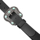 TBB BLACK BELT TURQUOISE STUD BUCKLE O/S