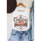 COWBOYS WILD WEST GRAPHIC TANK TOP: Mineral Black