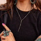 Mystics Muse Desert Pearl Lariat Necklace s.no9
