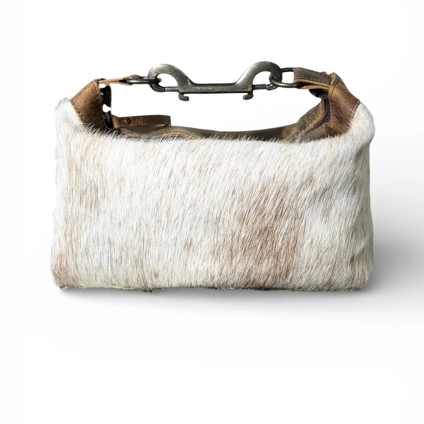 Rust Leather & Cowhide Purse