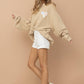 32372T - French Terry Graphic Pullover Sweatshirt: TAUPE / SMALL