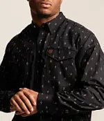 Ariat Men's Piety Classic Shirt Black Geo Print