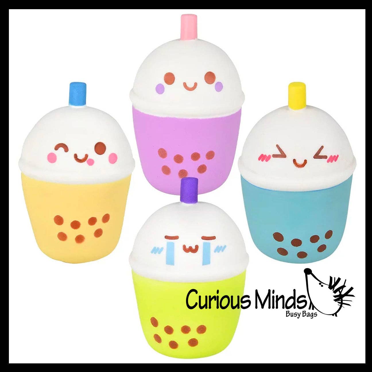 Bubble Tea Drink Squishy Squeeze Stress Ball Soft Doh
