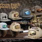Mallard Woven Patch Old School Camo Hat.: OS Brown Camo