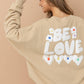 32372T - French Terry Graphic Pullover Sweatshirt: TAUPE / SMALL
