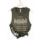 COUNTRY MUSIC GRAPHIC TANK TOP: Mineral Mustard