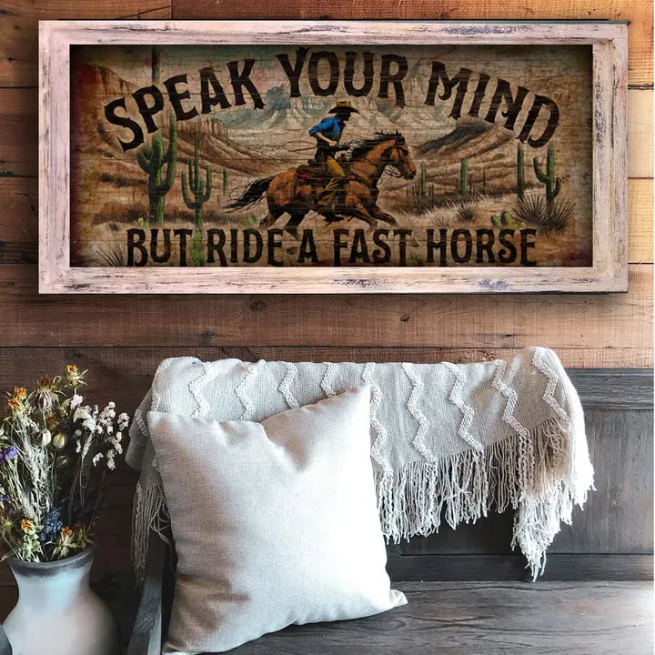 Speak Your Mind - 18" x 36" Large Rectangle Artwork